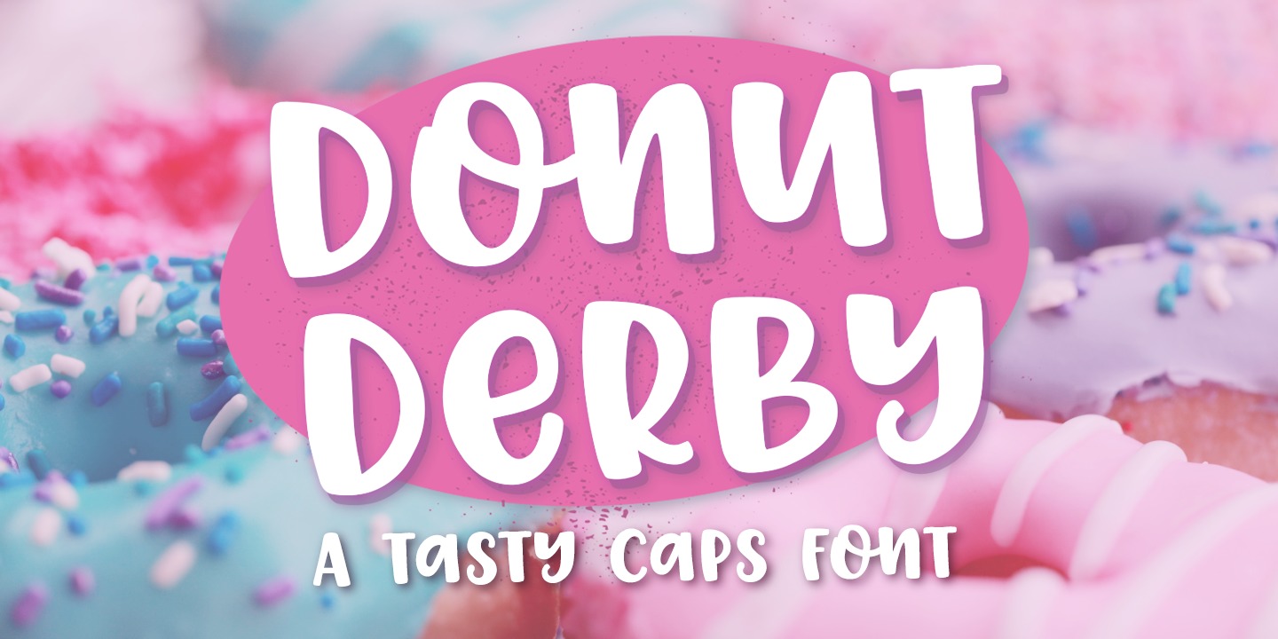 Ejemplo de fuente Donut Derby #1